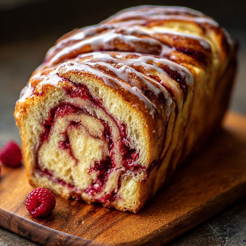 Raspberry Swirl Brioche Loaf Recipe